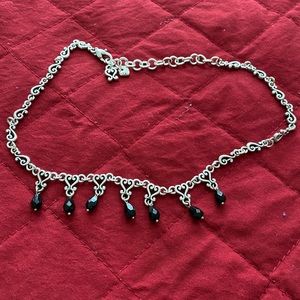 Brighton Necklace with Black Beads